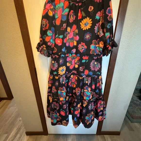 Farm Rio black floral dress - Picture 2 of 5